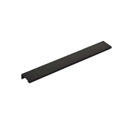 Emtek Edge Cabinet Pull with 12 in Center to Center Flat Black Finish 87150US19